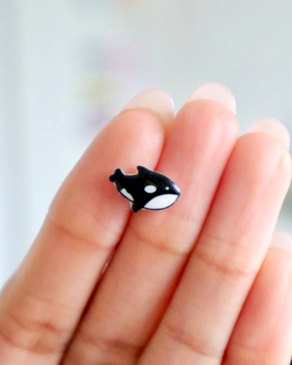 Stardoe Studio - Orca Whale Earrings: English
