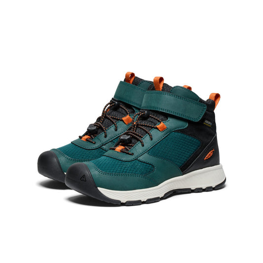Keen - Skua Waterproof Boot - Big Kids - Pine/Gold Flame