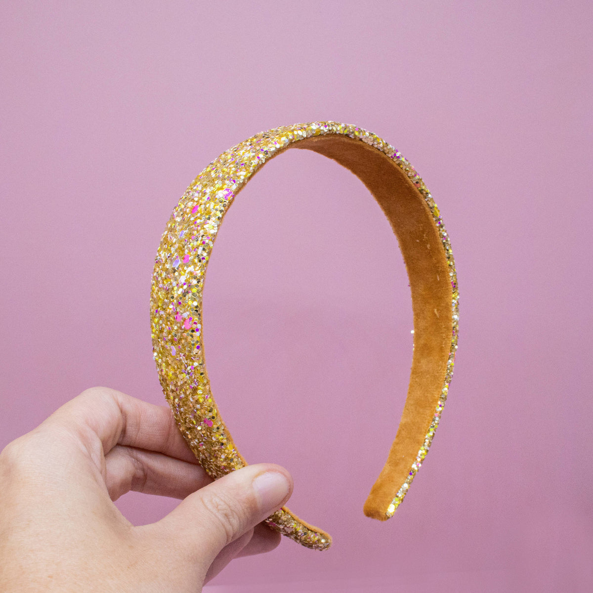 Frog Sac Tapered Chunky Glitter Headband