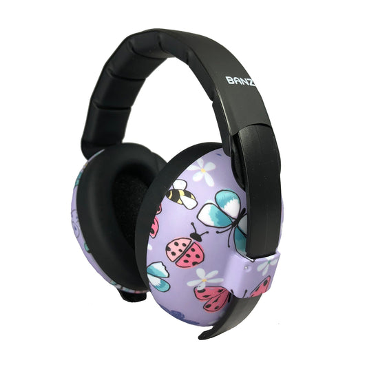 Banz - Baby Hearing Protection Earmuffs (2m+) - Butterflies
