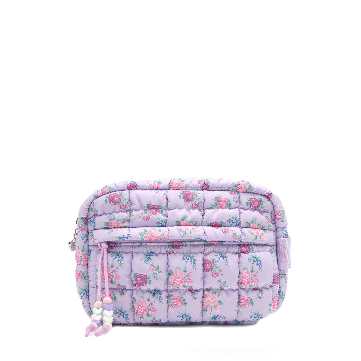 OMG Accessories - Quilted Scrunchies Floral Printed Pouch