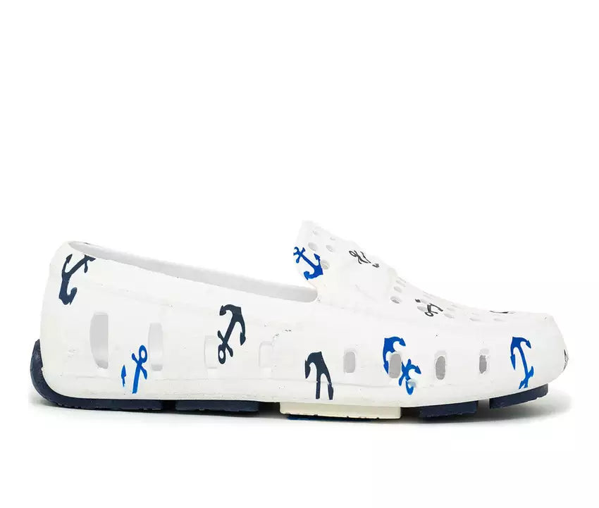 Floafers Prodigy Driver White Anchor, children's shoes