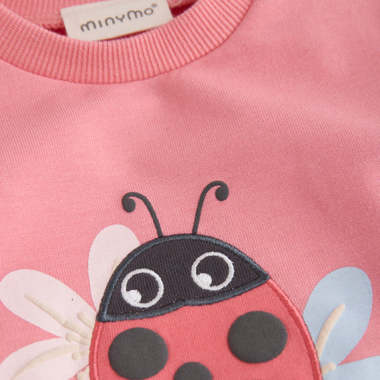 Minymo Sweatshirt Long Sleeve - Ladybug - 3 Months