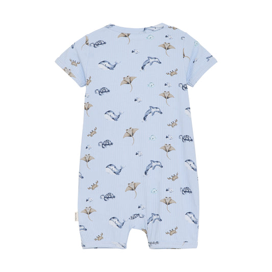 Minymo Suit SS All Over Print Rib - 3 Months