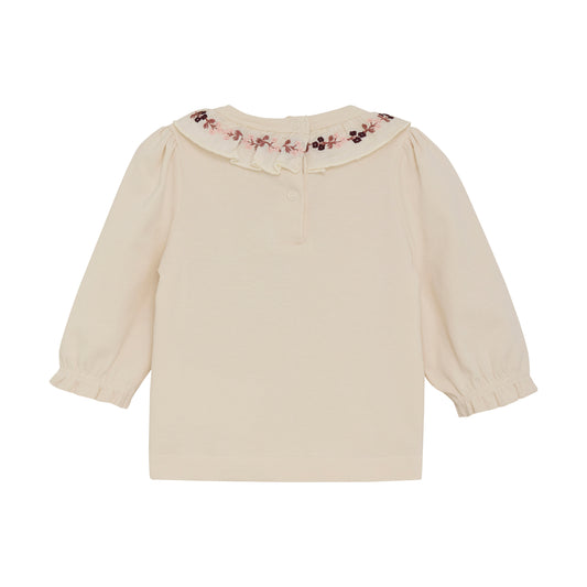 Minymo - Long Sleeve Embroidered T-shirt - 3 months