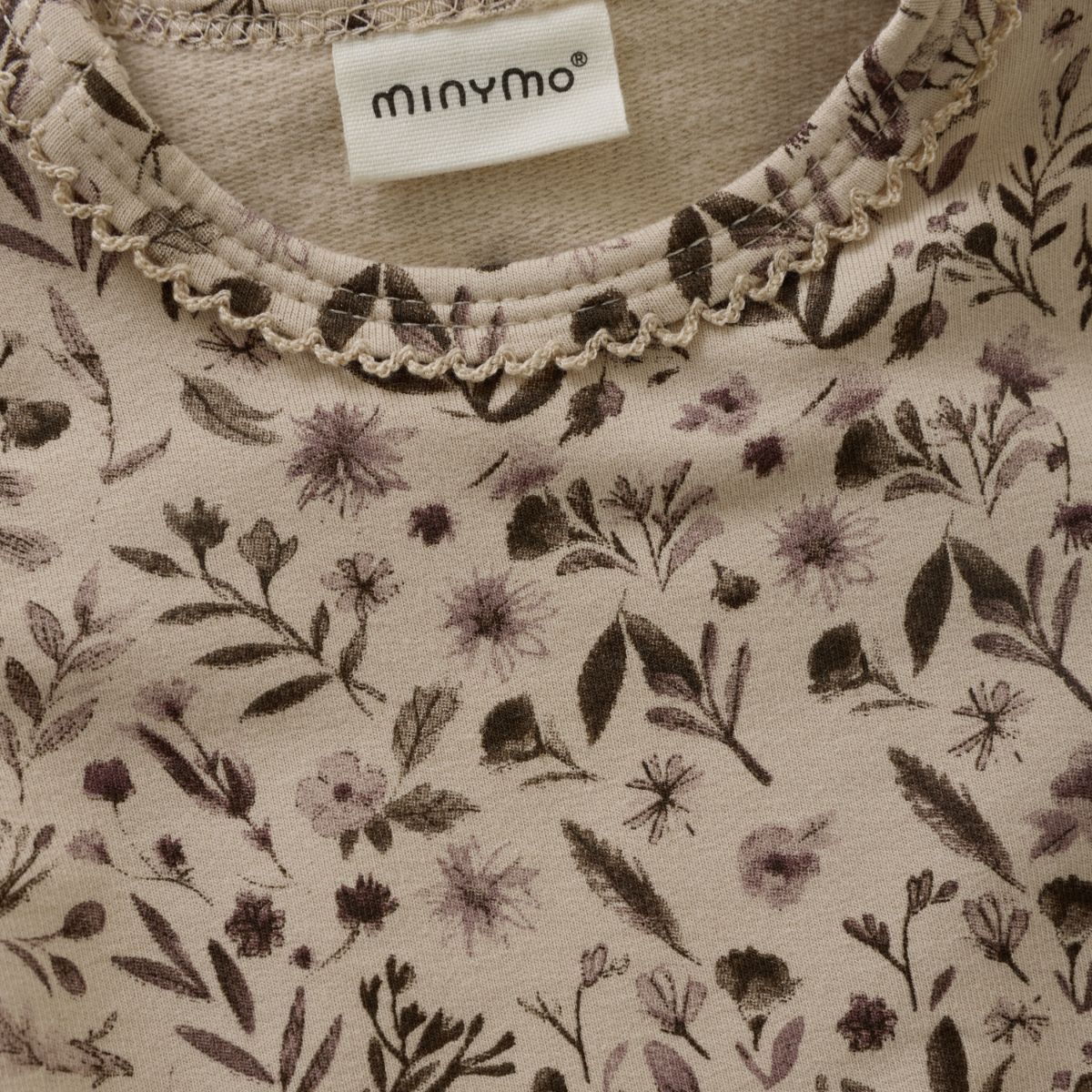 Minymo - Fall/Winter Ls T-Shirt Leaf/Flower Pattern - 3M