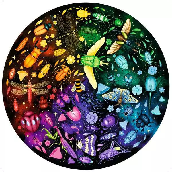 Ravensburger - Jigsaw Puzzle Circle of Colors - Insects - 500 Pieces Puzzle