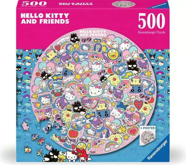 Ravensburger - Hello Kitty 500 Pc Round Puzzle