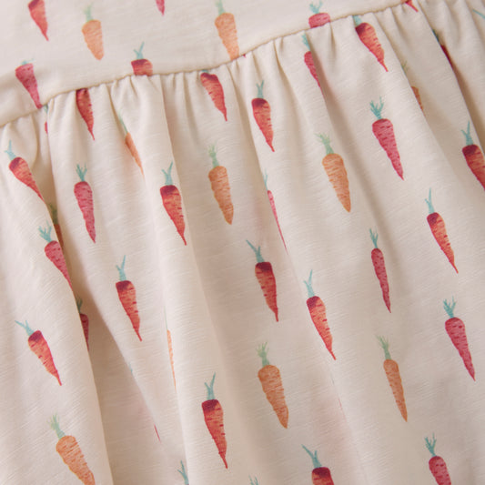 Minymo Dress Short Sleeve - Carrot- 5Y