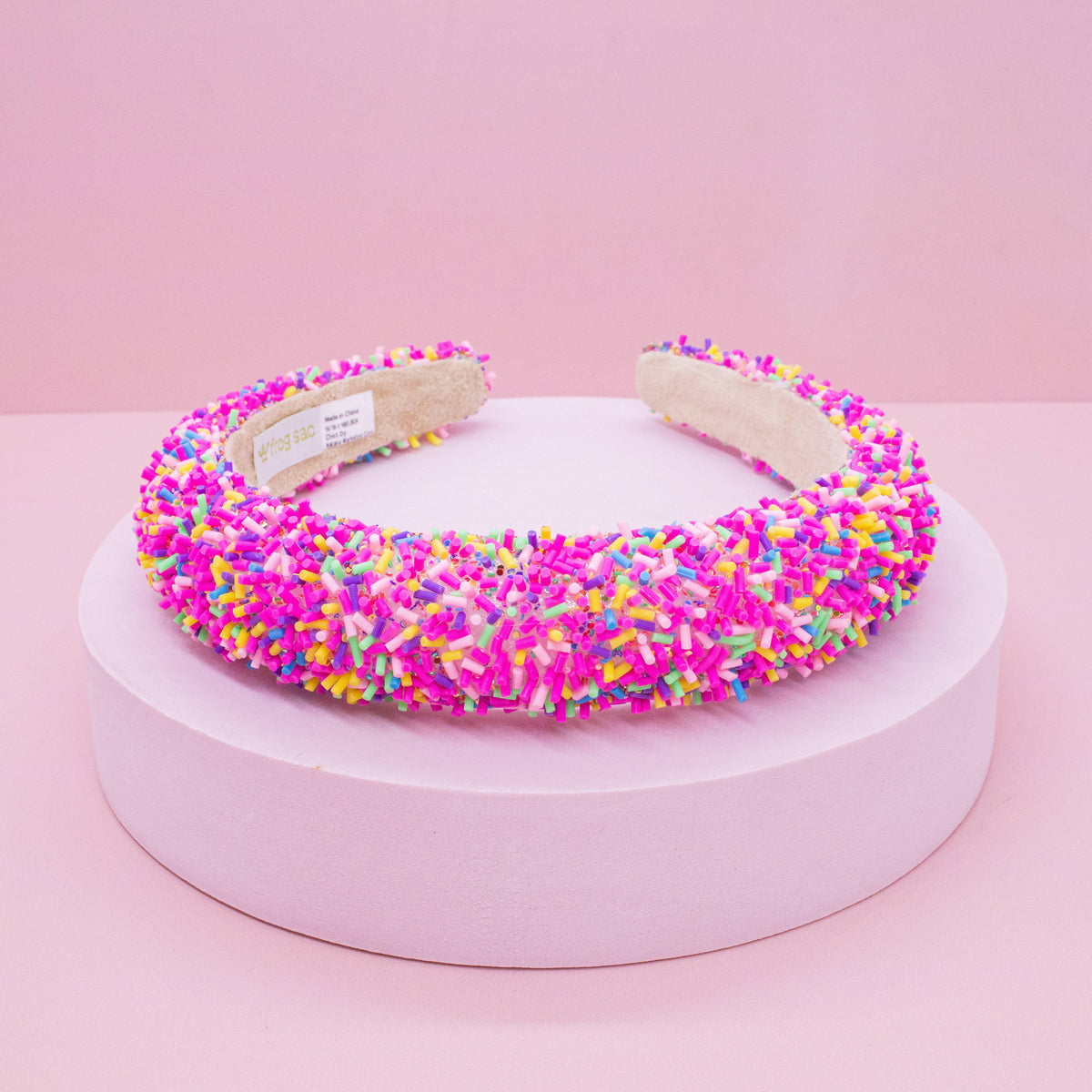 Frog Sac Padded Sprinkles Headband, Confetti Hair Band