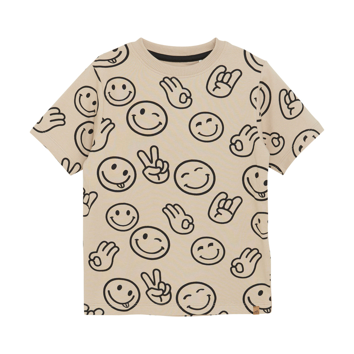 Minymo - Emoji Face Printed T-Shirt