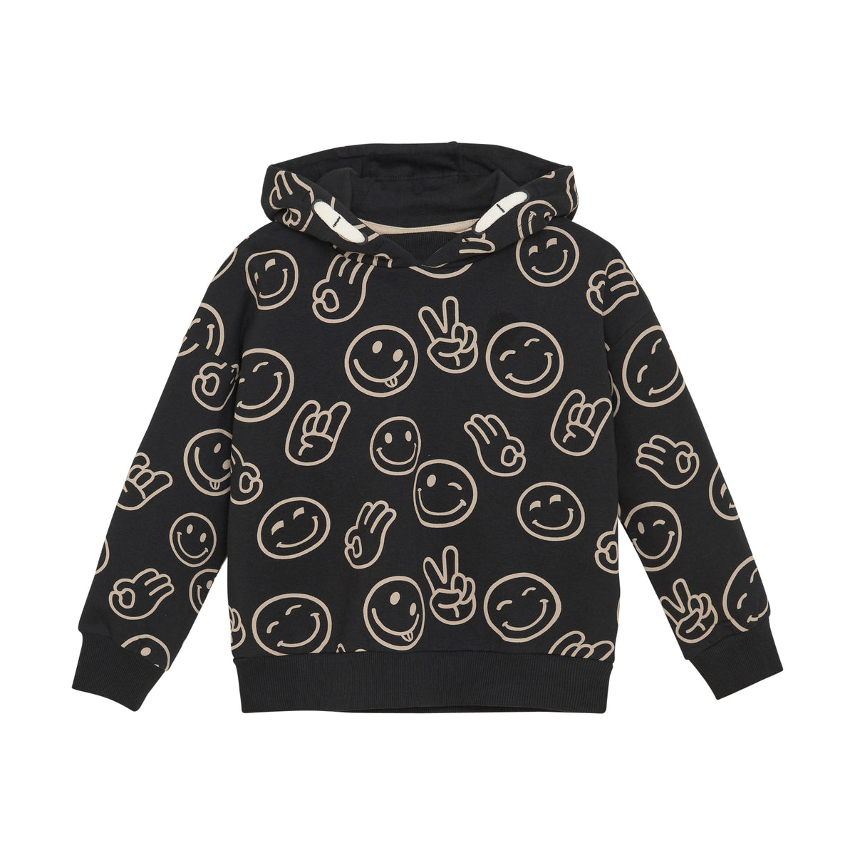Minymo - Hooded Sweatshirt - Emoji Faces