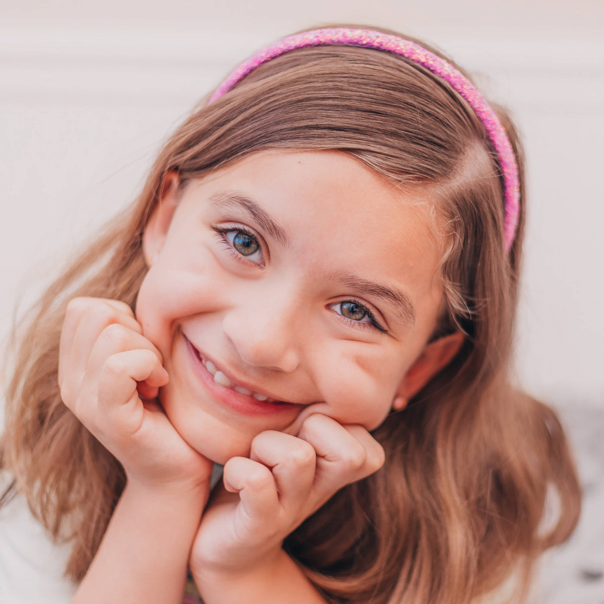 Frog Sac Glitter Headband, Thin Hairbands for Kids