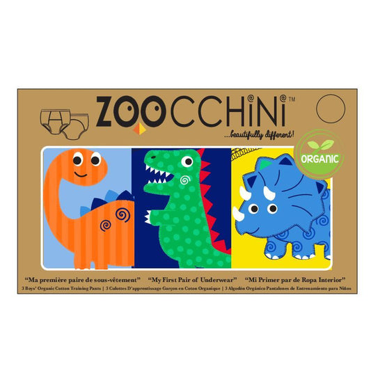 ZOOCCHINI - Organic Potty Training Pants - Jurassic Pals