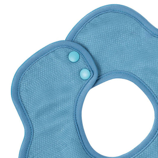 Tiny Twinkle-Kaffle Roundabout Drool Bibs 3 Pack - Blue, Light Blue, Grey