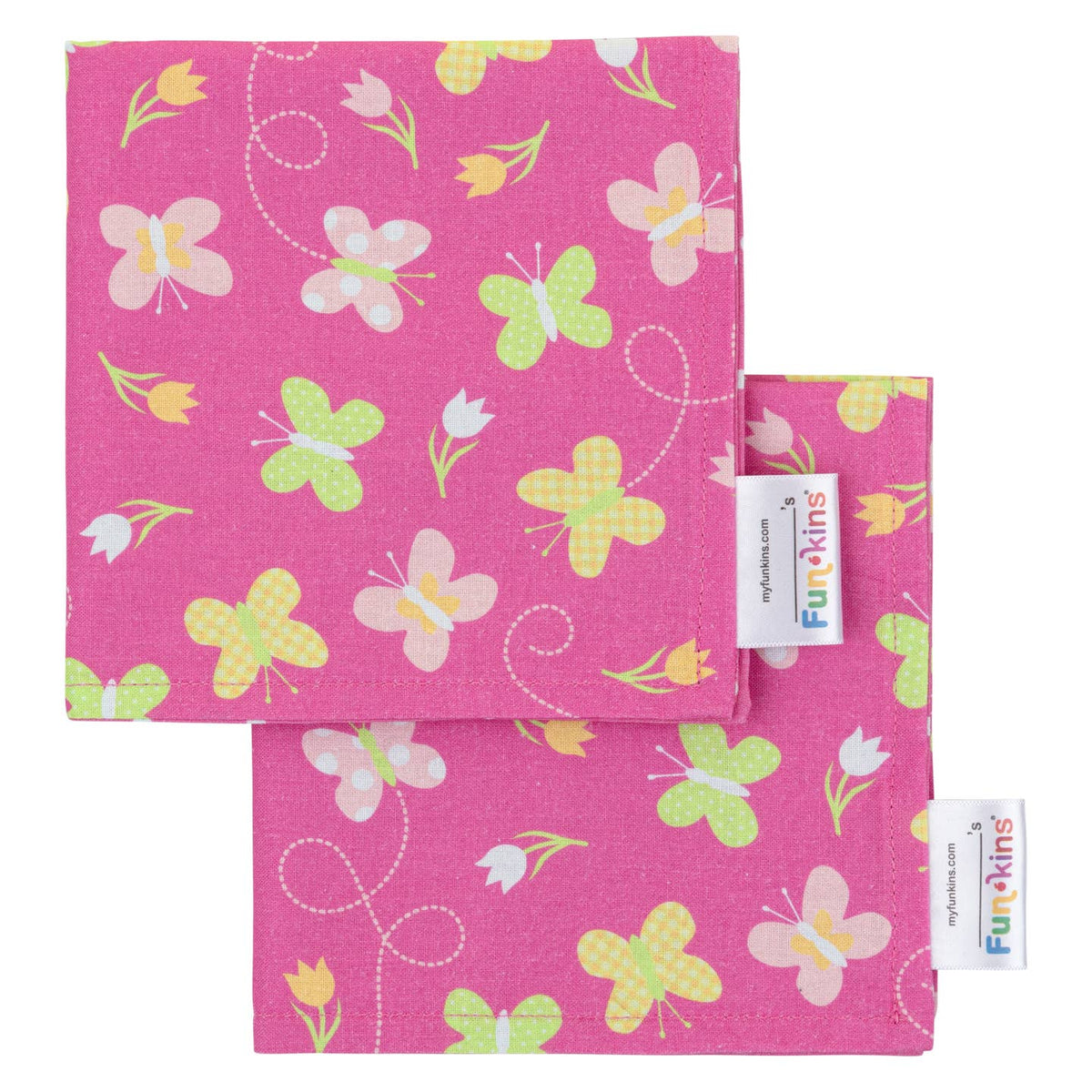 My Funkins - Cloth Napkins For Kids 2 pk - Butterflies