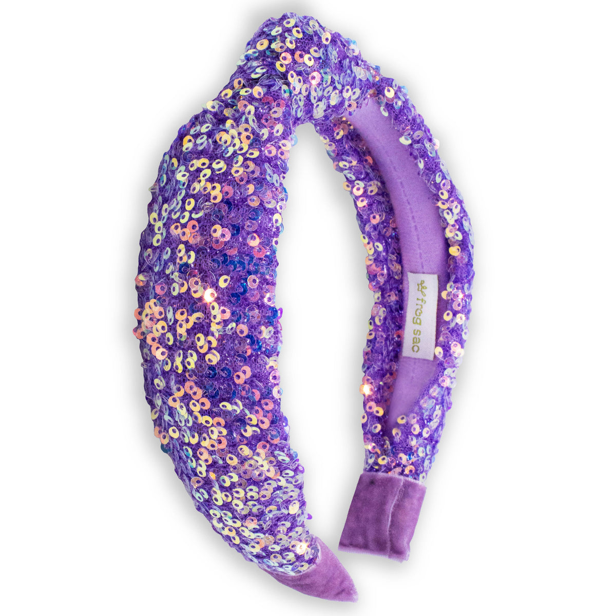 Frog Sac Kids Knot Headband, Sequin Knotted Hair Band Accessories