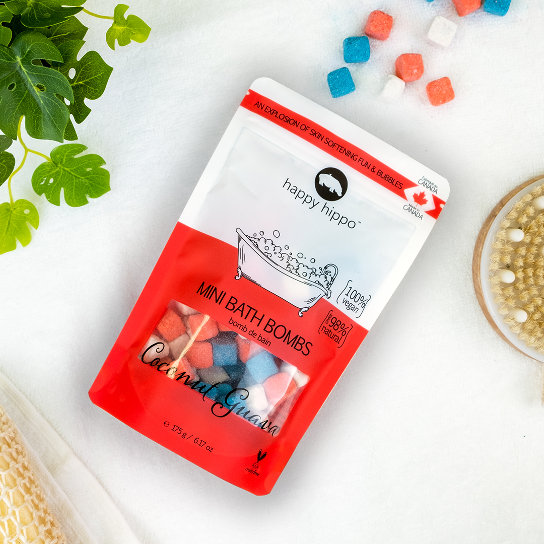 Happy Hippo Bath - Coconut Guava Mini Bubble Bombs