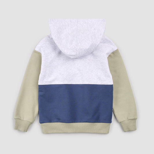 Miles The Label - Blue Color Block Hoodie