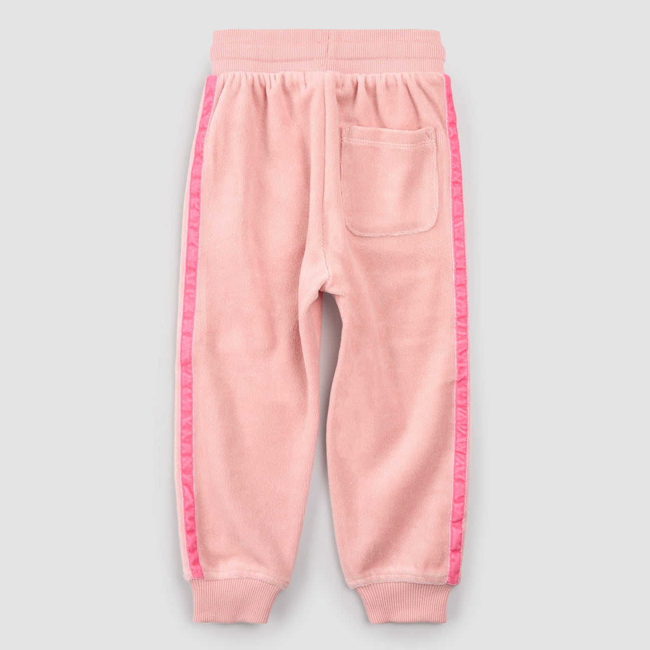 Miles The Label - Retro Stripe on Miles Pink Velour Joggers