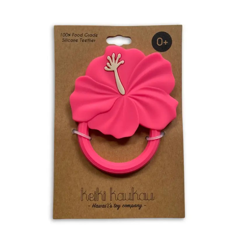 Keiki Kaukau - Hibiscus Teether: Pink