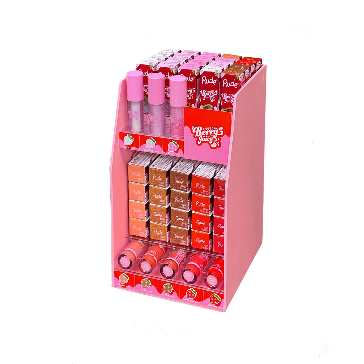 Rude Cosmetics - Berry Juicy Lip Gloss Pink
