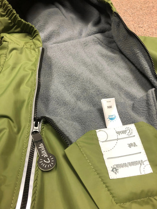 Calikids Waterproof Fleece Lined Rain Suit