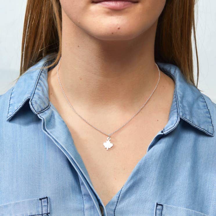 Foxy Originals - Maple Leaf Charm Necklace | Made in Canada