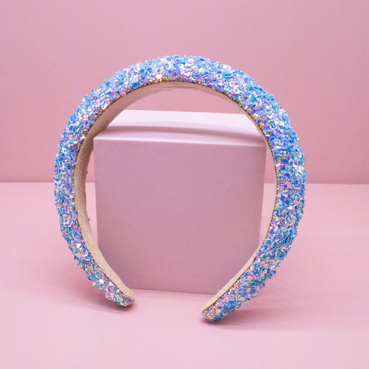 Frog Sac - Kids Padded Headband - Chunky Sequin Hair Band