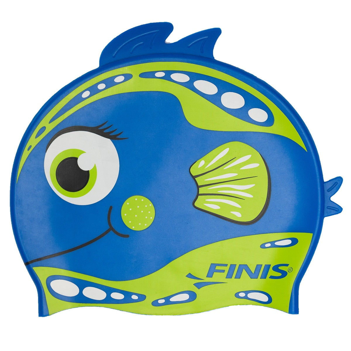 FINIS Animal Heads Silicone Cap Parrot Fish Blue 3Y+