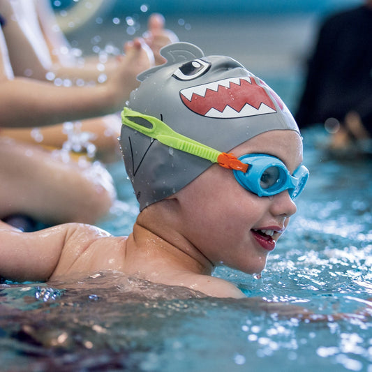 FINIS Animal Heads Silicone Cap Shark 3Y+