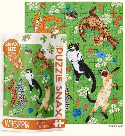 Werkshoppe 100 pc Puzzle Snax Cat Nap Puzzle