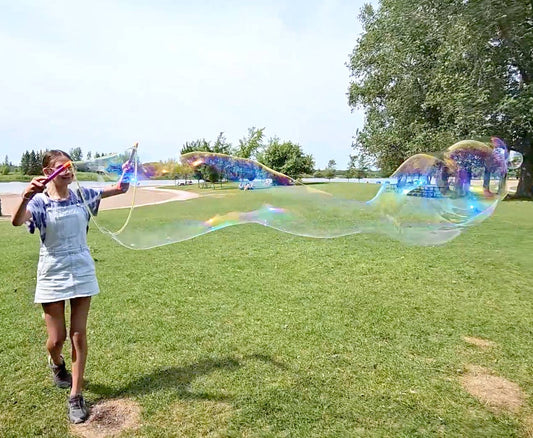 Wishbone Products - Giant Bubble Wand Kit with 16oz solution