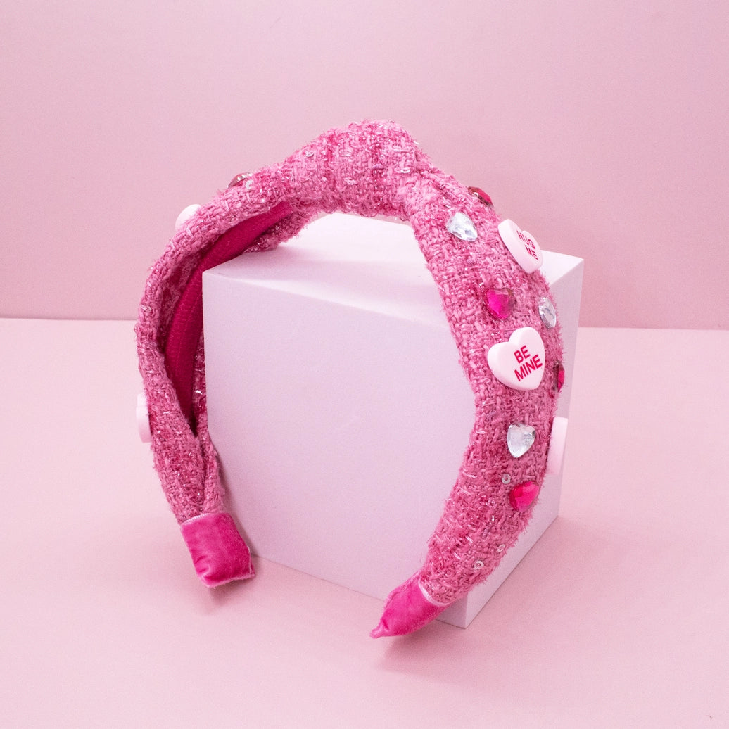 Frog Sac Kids Embellished Knot Headband, Candy Valentine's Day Heart