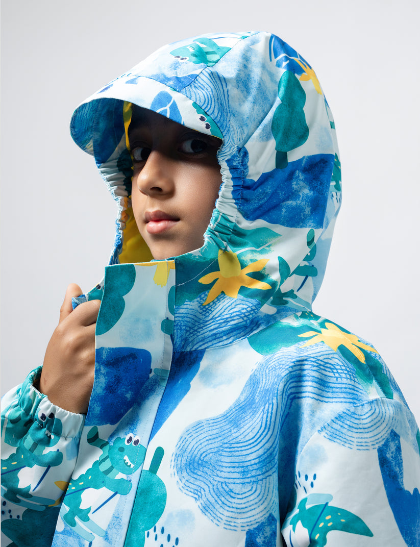 Walking Pi - Little Stanley Fleece Lined Rain Jacket