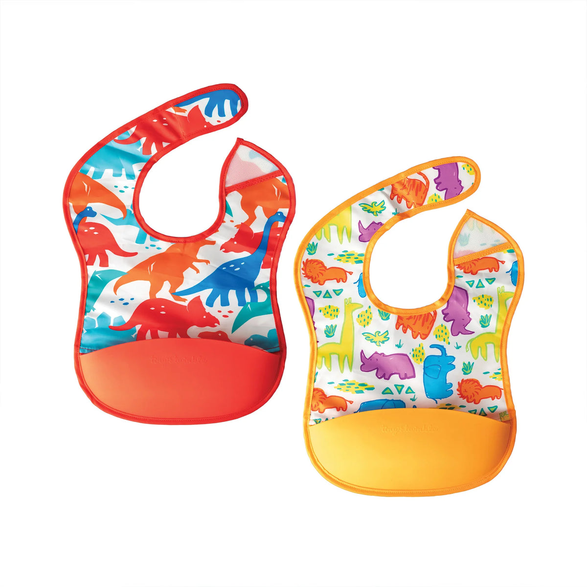 Tiny Twinkle - Mess-Proof Silicone Pocket Bib 2 Pack
