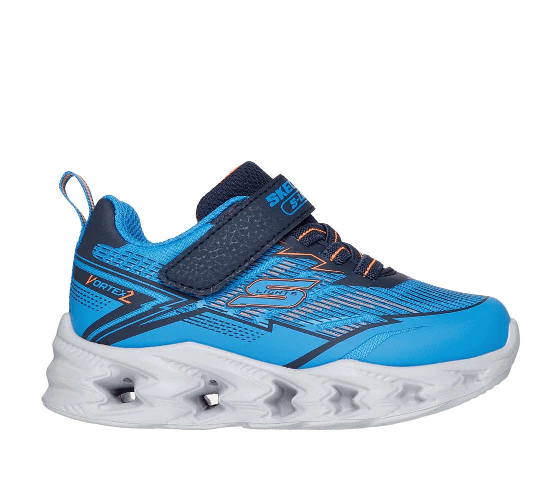Skechers S-Lights Vortex 2.0 Veltrox light-up sneaker for boys