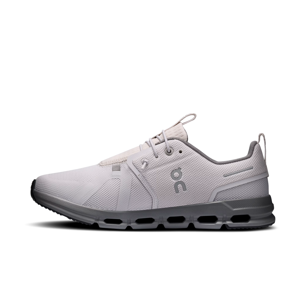On Cloud Sky Youth Running Shoe Wolf | Rock – Back View