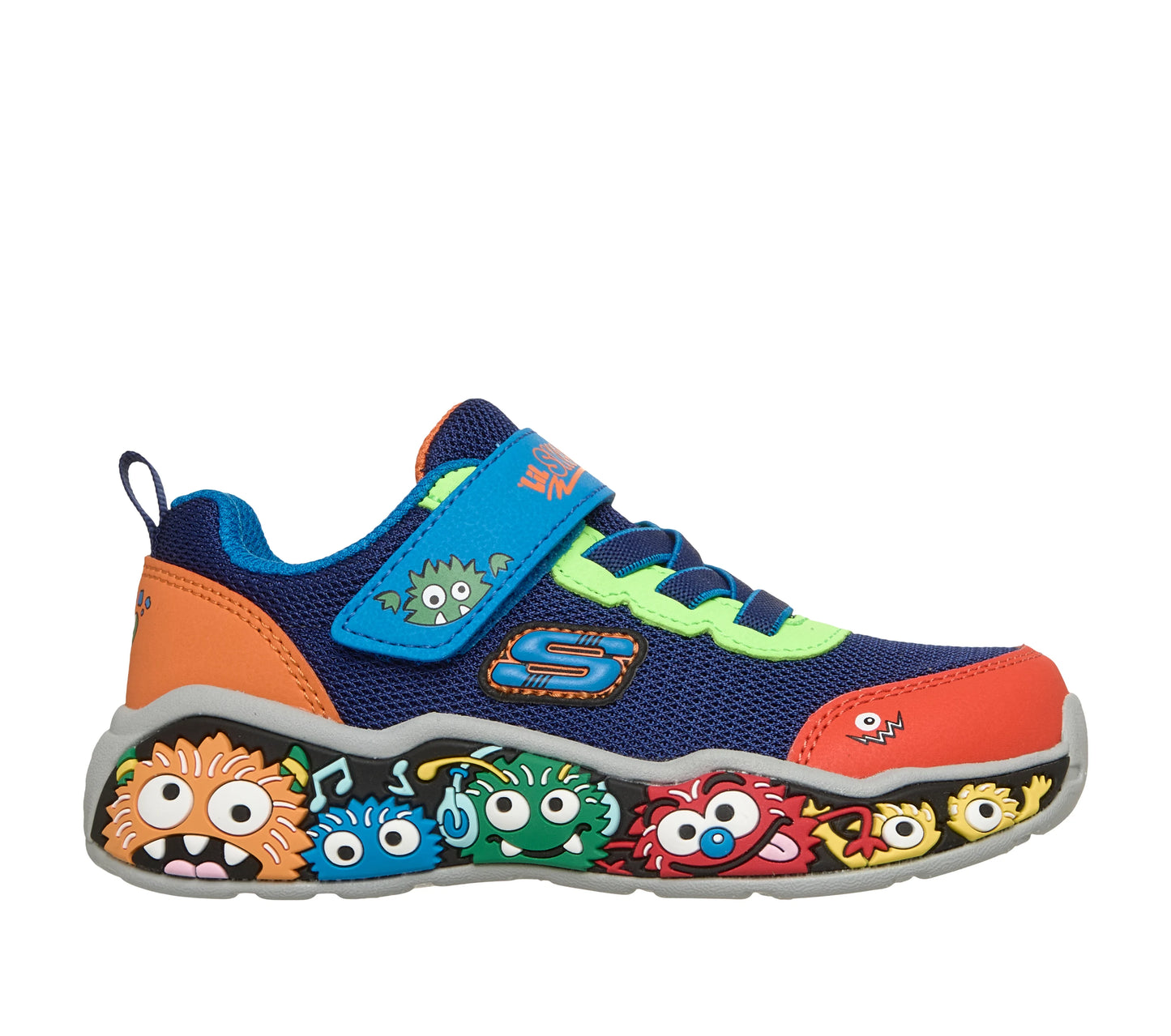 Skechers Play Scene toddler sneaker in Navy/Multi