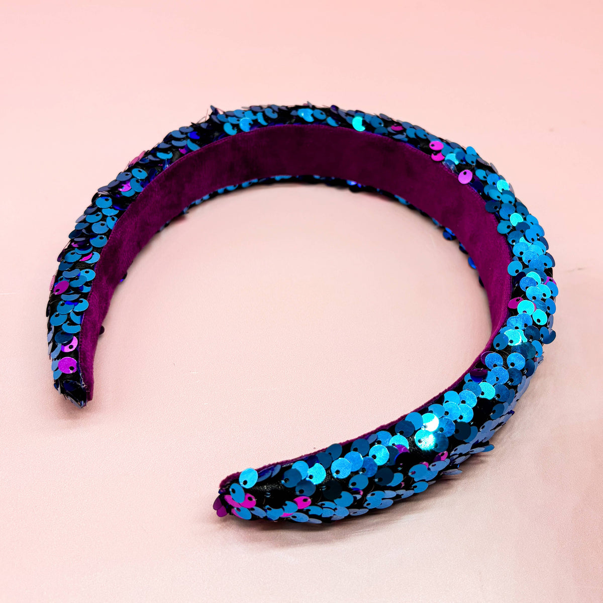 Frog Sac Reversible Sequin Headband, Kids Padded Hair Band