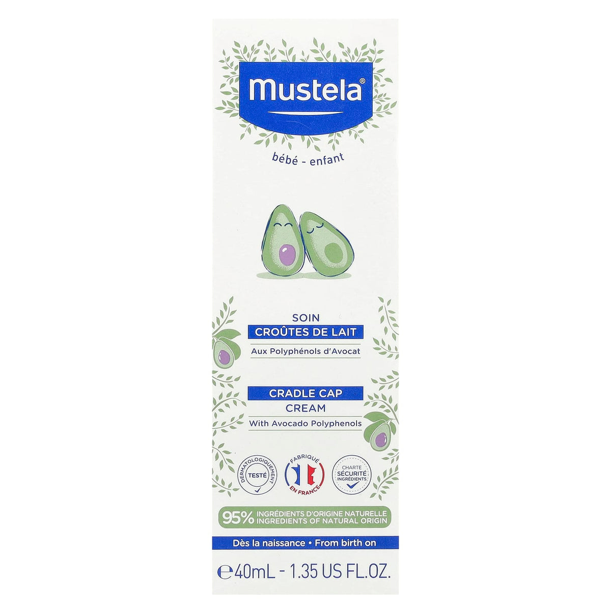 Mustela Cradle Cap Cream with Avocado Extract – 40mL