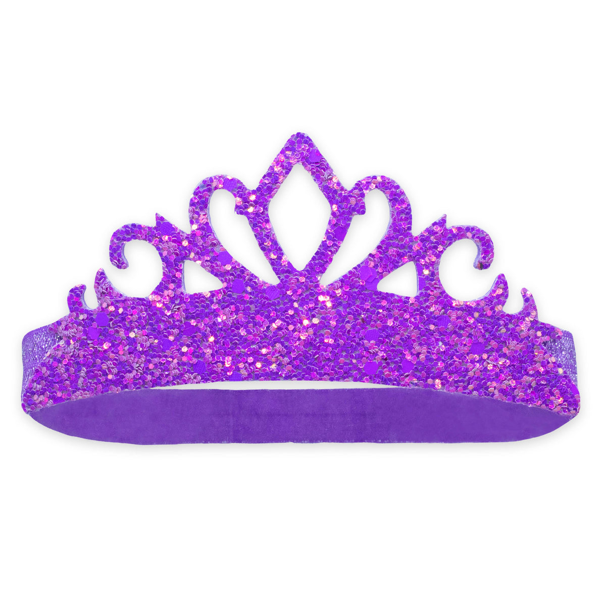 Frog Sac - Stretch Glitter Princess Tiara Headband