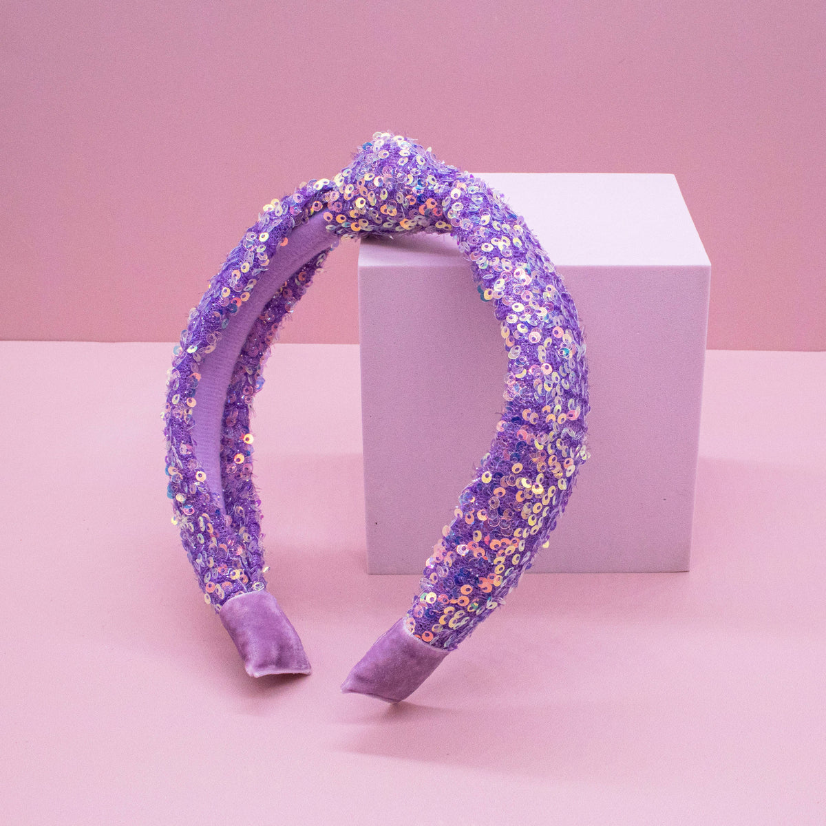 Frog Sac Kids Knot Headband, Sequin Knotted Hair Band Accessories