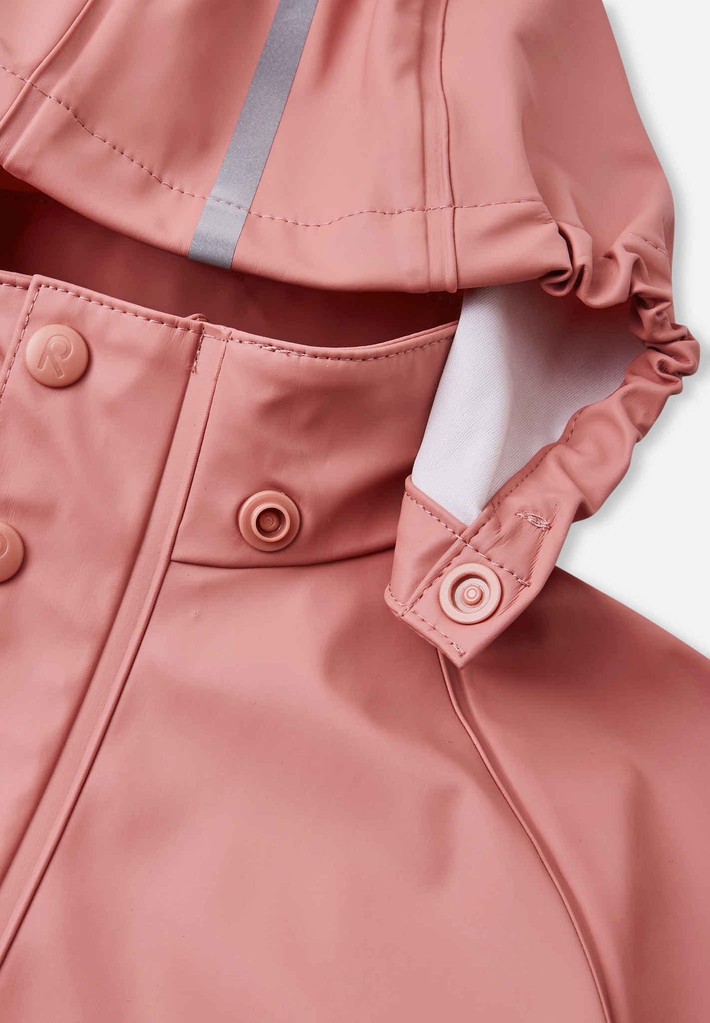 Reima - Lampi Waterproof Rubber Rain Jacket - Blush
