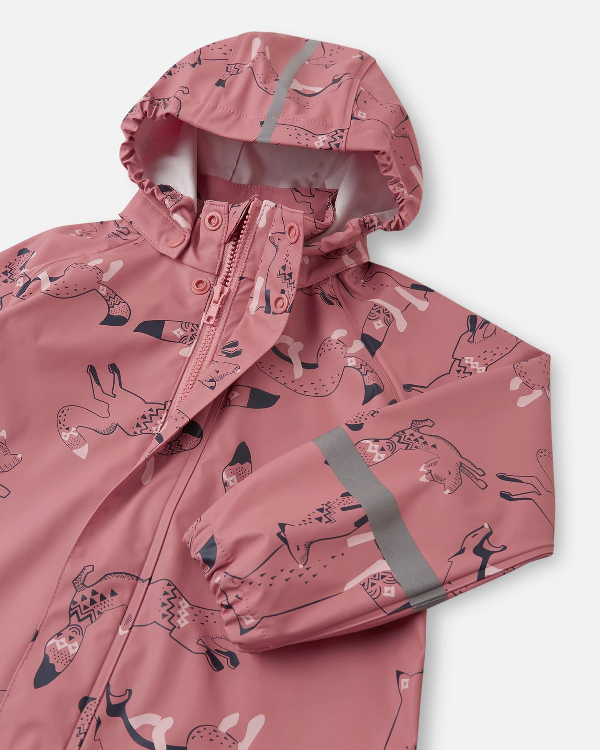 Reima Waterproof Rain Jacket Vesi Rose Blush (Fox) – Additional View 1