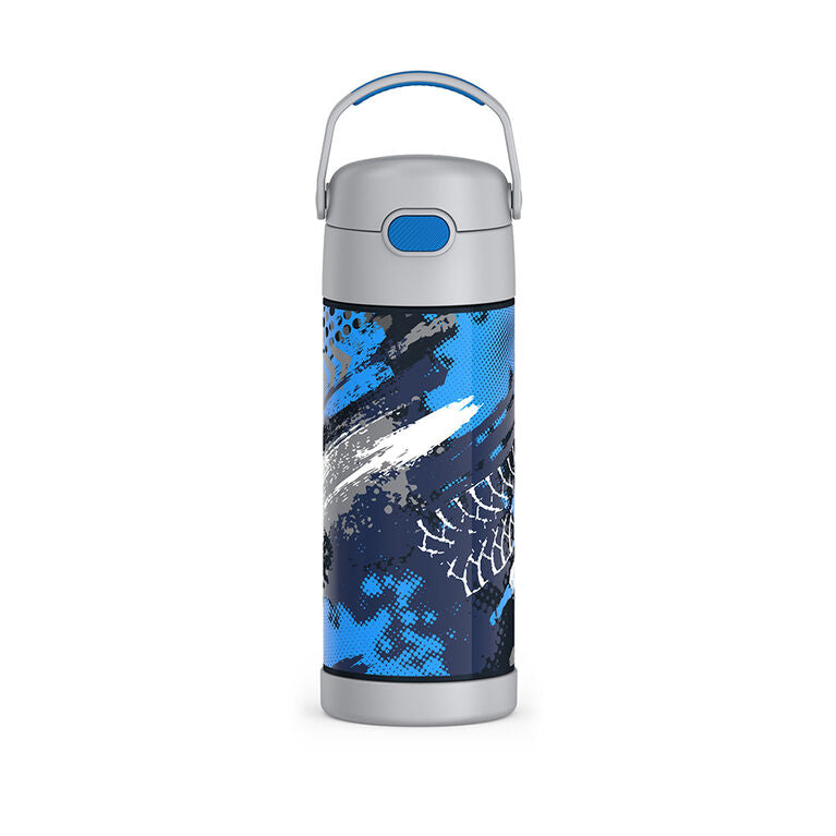 Thermos 410ml FUNtainer Water Bottle - Tire Tracks