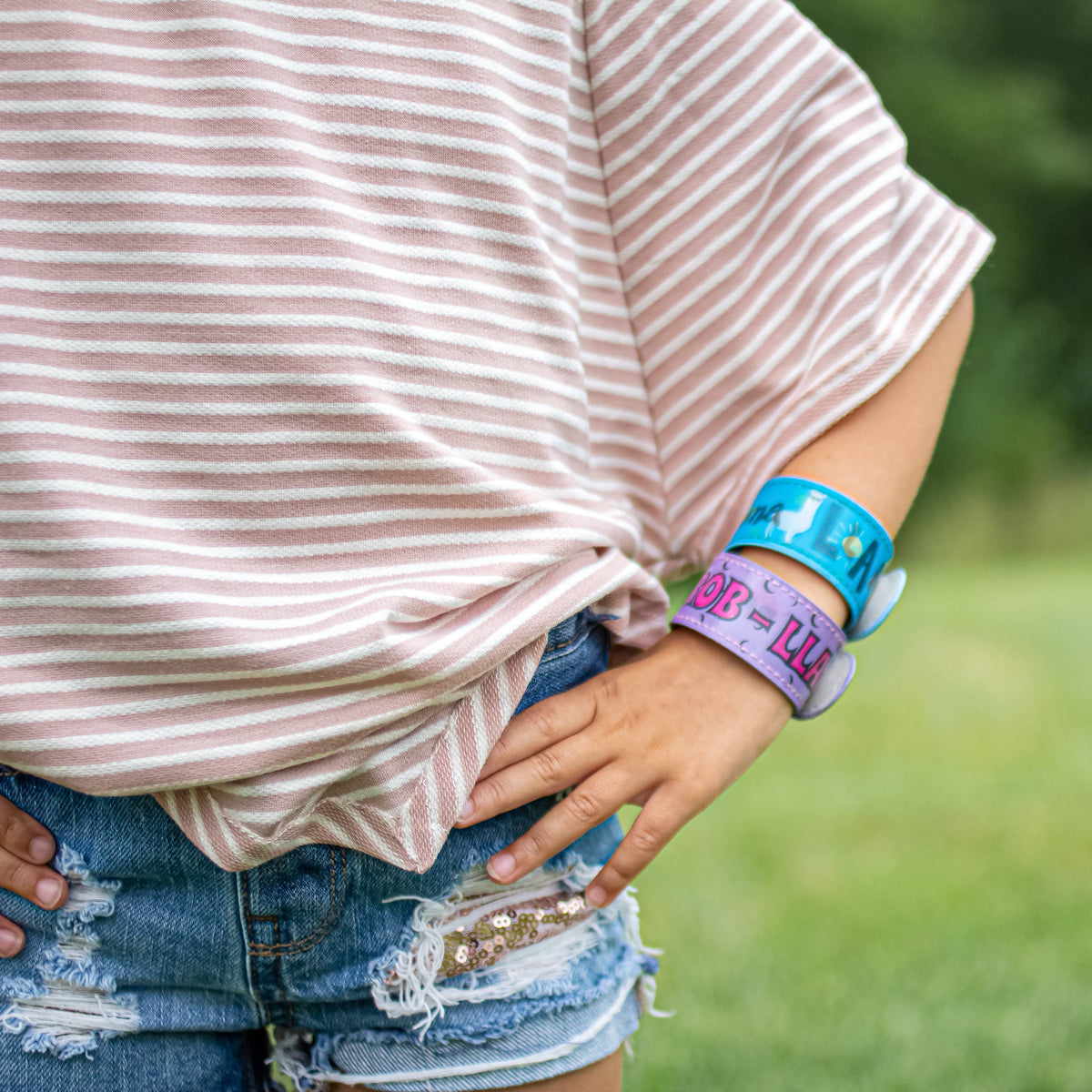 Frog Sac 3D Image Shifting Slap Bracelet for Kids