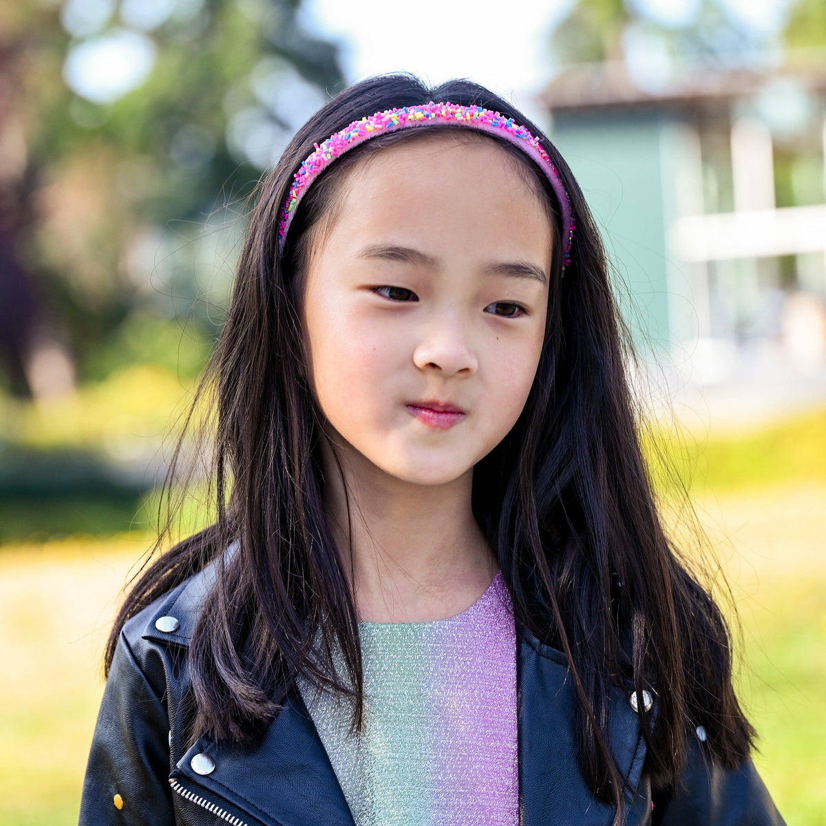 Frog Sac Thin Sprinkle Headband, Non-Slip Hair Accessories for Kids