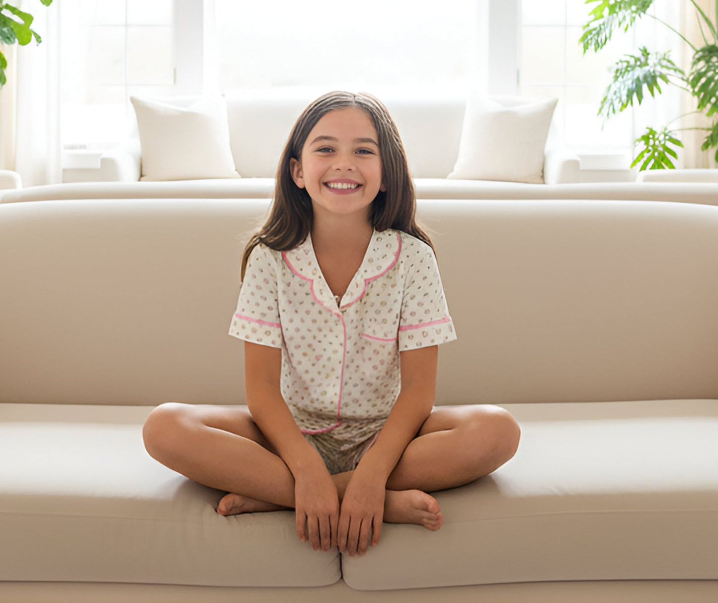 Preppy Goose - 2-piece Short Sleeve Jersey PJ Set