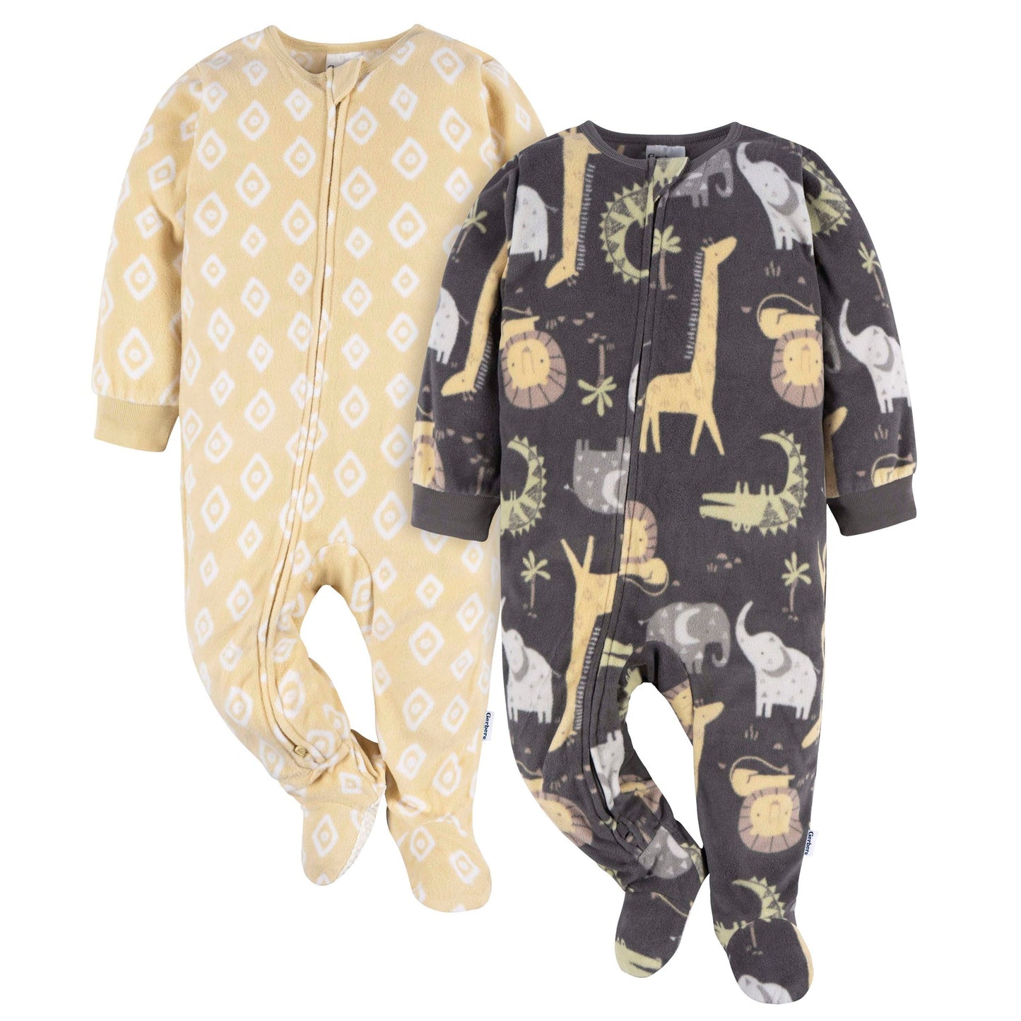 Gerber - 2 Pack Footed Fleece Blanket Sleepers